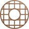 Ekena Millwork O'Neal Wood Fretwork Pierced Ceiling Medallion, Walnut, 18"OD x 6 1/2"ID x 1/4"T CMWP18X18X0250ONWA - alternate 1